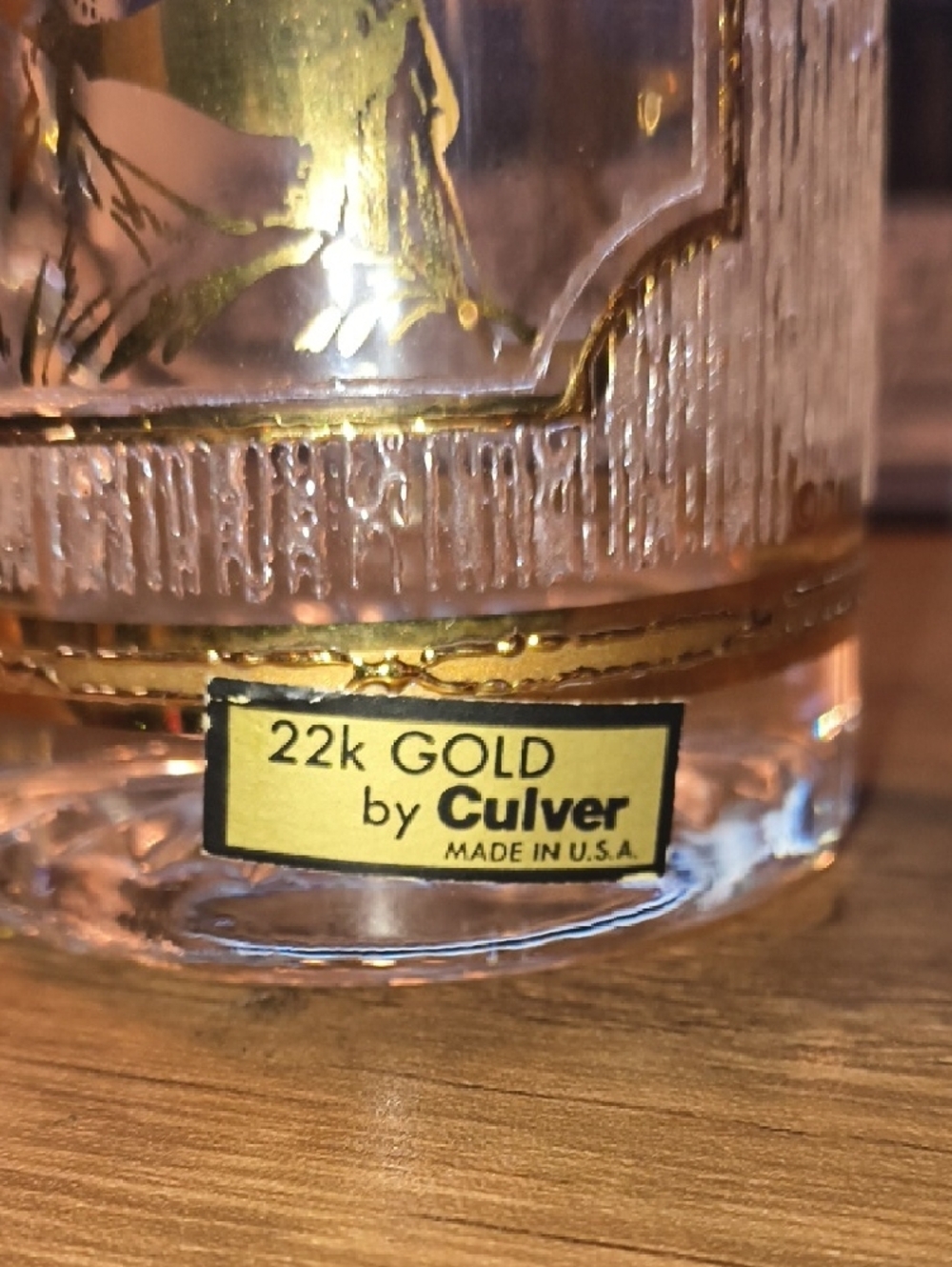 Vintage Culver 22k Gold Statue of Liberty Glass Beer Mug Stein - MCM New York - Picture 5 of 5